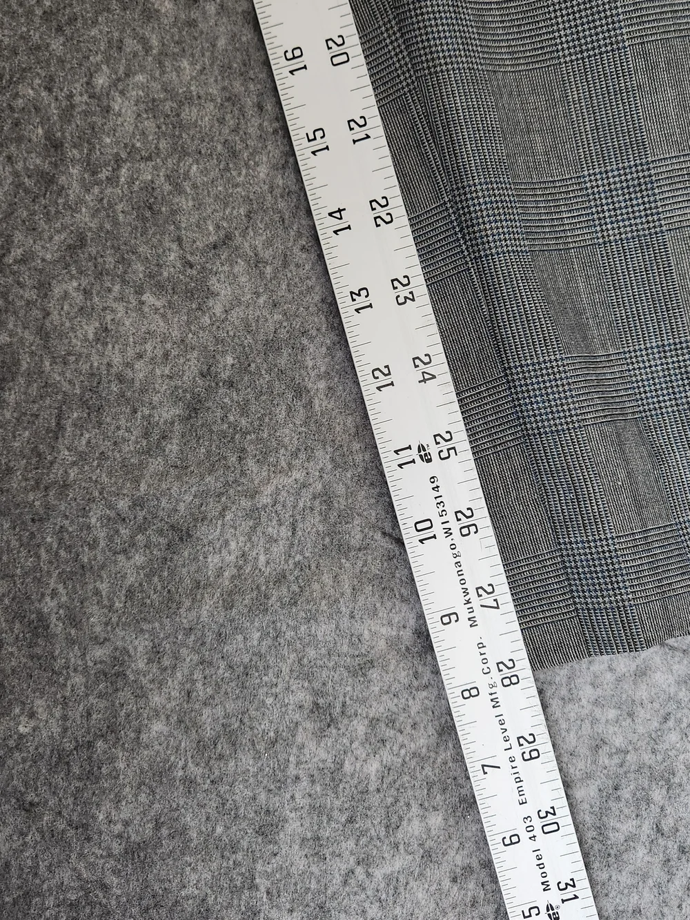 Vintage Brooks Brothers 346 Blazer Suit 44R Pants 39x28 Gray Glen Plaid Business